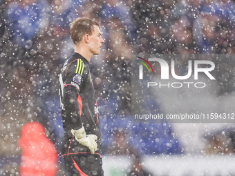 #30, Mads Hermansen of Leicester City during the Premier League match between Leicester City and Everton at the King Power Stadium in Leices...