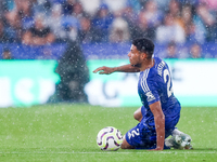 James Justin of Leicester City during the Premier League match between Leicester City and Everton at the King Power Stadium in Leicester, En...