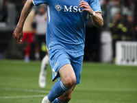 Napoli midfielder Scott McTominay (8) is in action during the Serie A football match number 5 between Juventus and Napoli in Turin, Piedmont...