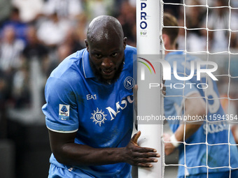 Napoli forward Romelu Lukaku (11) looks on during the Serie A football match number 5 between Juventus and Napoli in Turin, Piedmont, Italy,...