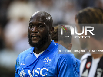 Napoli forward Romelu Lukaku (11) looks on during the Serie A football match number 5 between Juventus and Napoli in Turin, Piedmont, Italy,...