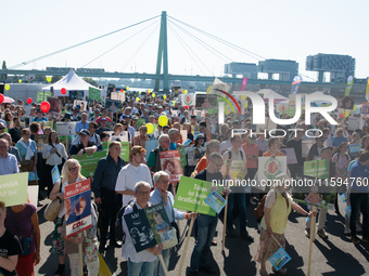 Thousands of people take part in an annual pro-life demonstration organized by pro-life organizations to make a statement against abortion i...