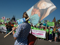 Thousands of people take part in an annual pro-life demonstration organized by pro-life organizations to make a statement against abortion i...