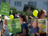 Thousands of people take part in an annual pro-life demonstration organized by pro-life organizations to make a statement against abortion i...