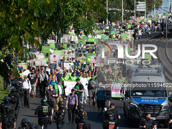 Thousands of people take part in an annual pro-life demonstration organized by pro-life organizations to make a statement against abortion i...