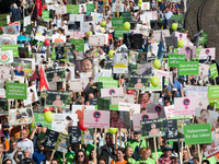 Thousands of people take part in an annual pro-life demonstration organized by pro-life organizations to make a statement against abortion i...