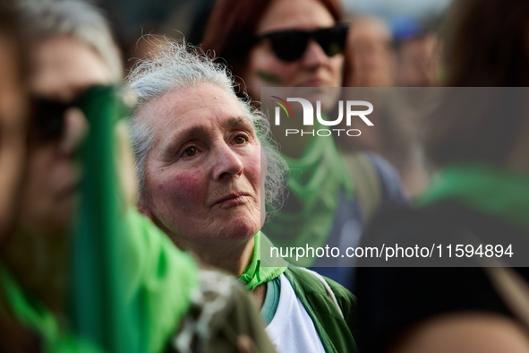 A demonstration for the abolition of bullfighting takes place in Madrid, Spain, on September 21, 2024. 