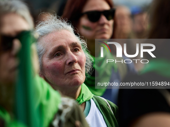 A demonstration for the abolition of bullfighting takes place in Madrid, Spain, on September 21, 2024. (