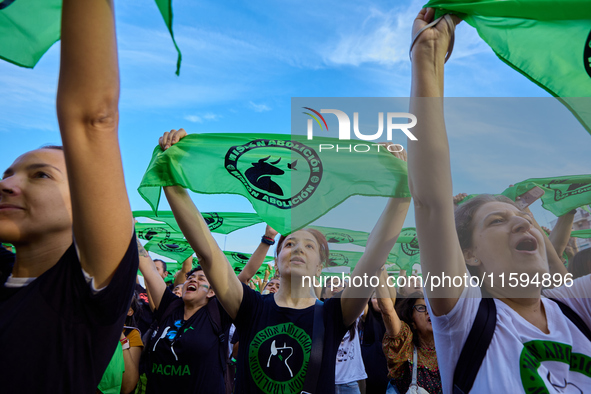 A demonstration for the abolition of bullfighting takes place in Madrid, Spain, on September 21, 2024. 