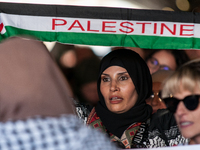 People attend a pro-Palestinian rally in Rome, Italy, on September 21, 2024. (