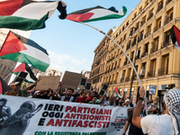 People attend a pro-Palestinian rally in Rome, Italy, on September 21, 2024. (