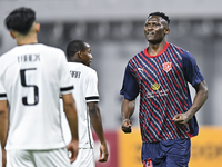 Michael Olunga of Al Duhail SC celebrates after scoring a goal during the Ooredoo Qatar Stars League 24/25 match between Al-Sadd SC and Al D...