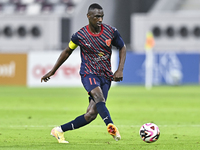 Almoez Abdulla plays in the Ooredoo Qatar Stars League 24/25 match between Al-Sadd SC and Al Duhail SC at Khalifa International Stadium in D...