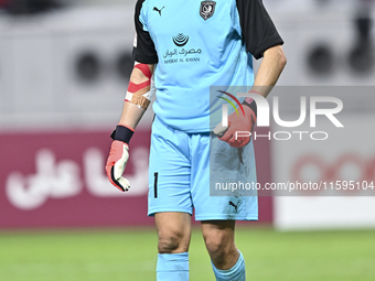 Salah Zachariah of Al Duhail SC plays in the Ooredoo Qatar Stars League 24/25 match between Al-Sadd SC and Al Duhail SC at Khalifa Internati...