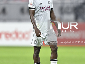 Mohamed Camara of Al-Sadd SC plays in the Ooredoo Qatar Stars League 24/25 match between Al-Sadd SC and Al Duhail SC at Khalifa Internationa...