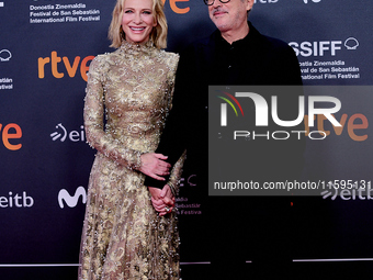 Cate Blanchett attends the red carpet for the Donostia award for her career during the 72nd San Sebastian International Film Festival in San...