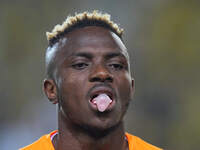 Victor Osimhen of Galatasaray  looks on before the Turkey Süper Ligue Round 5 between Fenerbahçe SK vs Galatasaray S.K., on September 21, 20...