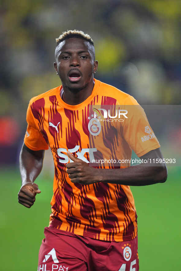 Victor Osimhen of Galatasaray  looks on before the Turkey Süper Ligue Round 5 between Fenerbahçe SK vs Galatasaray S.K., on September 21, 20...