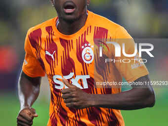 Victor Osimhen of Galatasaray  looks on before the Turkey Süper Ligue Round 5 between Fenerbahçe SK vs Galatasaray S.K., on September 21, 20...