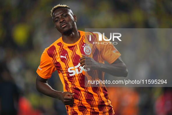 Victor Osimhen of Galatasaray  looks on before the Turkey Süper Ligue Round 5 between Fenerbahçe SK vs Galatasaray S.K., on September 21, 20...