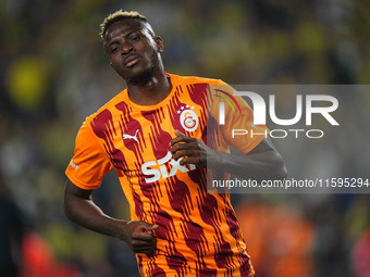 Victor Osimhen of Galatasaray  looks on before the Turkey Süper Ligue Round 5 between Fenerbahçe SK vs Galatasaray S.K., on September 21, 20...