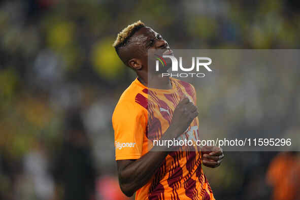 Victor Osimhen of Galatasaray  looks on before the Turkey Süper Ligue Round 5 between Fenerbahçe SK vs Galatasaray S.K., on September 21, 20...