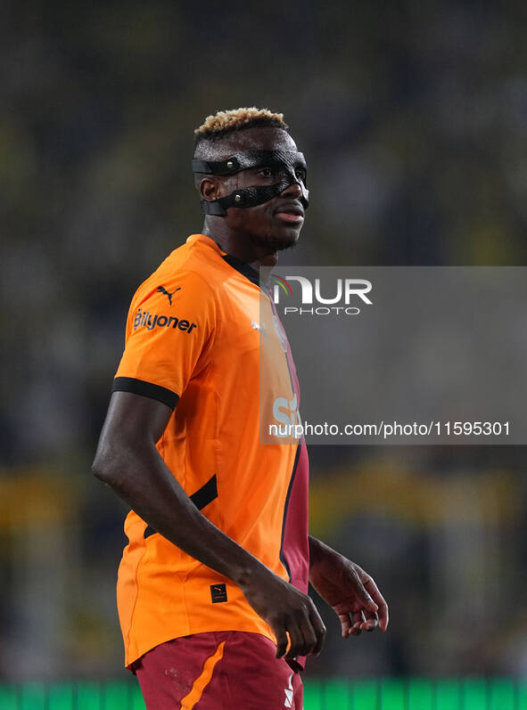 Victor Osimhen of Galatasaray  looks on during the Turkey Süper Ligue Round 5 between Fenerbahçe SK vs Galatasaray S.K., on September 21, 20...