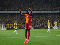 Victor Osimhen of Galatasaray  celebrate during the Turkey Süper Ligue Round 5 between Fenerbahçe SK vs Galatasaray S.K., on September 21, 2...