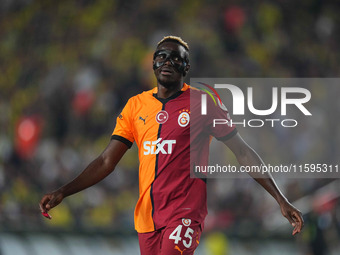 Victor Osimhen of Galatasaray  looks on during the Turkey Süper Ligue Round 5 between Fenerbahçe SK vs Galatasaray S.K., on September 21, 20...