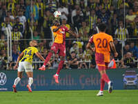 Victor Osimhen of Galatasaray  heads during the Turkey Süper Ligue Round 5 between Fenerbahçe SK vs Galatasaray S.K., on September 21, 2024....