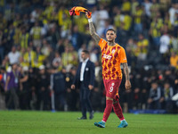 Mauro Icardi of Galatasaray  with post game celebration during the Turkey Süper Ligue Round 5 between Fenerbahçe SK vs Galatasaray S.K., on...