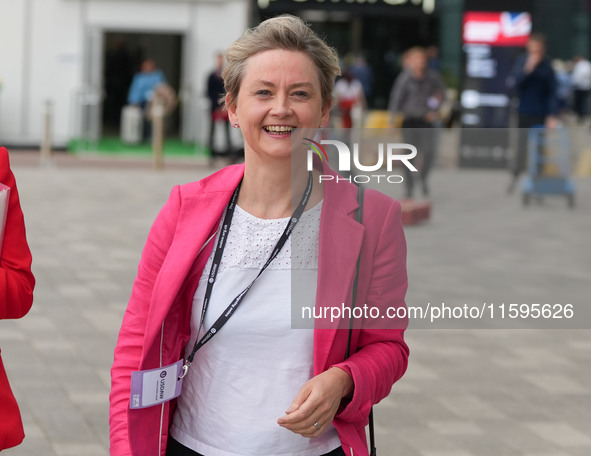 Home Secretary Yvette Cooper is seen at the Labour Conference in Liverpool, United Kingdom, on September 21, 2024. 