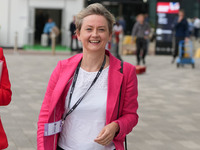 Home Secretary Yvette Cooper is seen at the Labour Conference in Liverpool, United Kingdom, on September 21, 2024. (