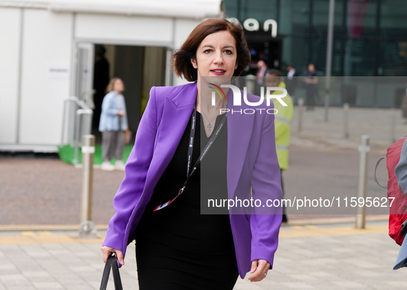 Education Secretary Bridget Phillipson is seen at the Labour Conference in Liverpool, United Kingdom, on September 21, 2024. 