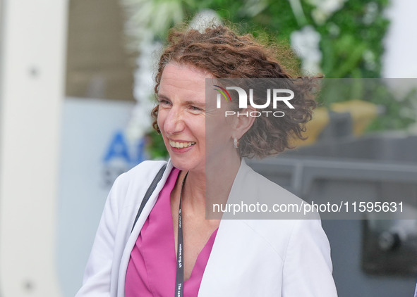 Minister for Development at the Foreign, Commonwealth and Development Office and Minister for Women and Equalities Anneliese Dodds is seen a...