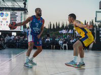 Snapshot from the game between Maccabi Playtika Tel Aviv and Anadolu Efes for the Pavlos Giannakopoulos friendly basketball tournament in At...