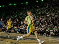 Snapshot from the game between Maccabi Playtika Tel Aviv and Anadolu Efes for the Pavlos Giannakopoulos friendly basketball tournament in At...