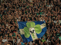 Panathinaikos fans at the Panathenaic Stadium during the Pavlos Giannakopoulos friendly basketball tournament in Athens, Greece, on Septembe...