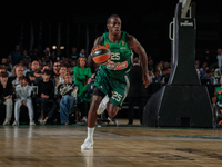 Snapshot from the game between Panathinaikos and Partizan Belgrade for the Pavlos Giannakopoulos friendly basketball tournament at the Panat...