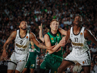 Snapshot from the game between Panathinaikos and Partizan Belgrade for the Pavlos Giannakopoulos friendly basketball tournament at the Panat...