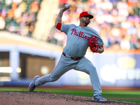 Philadelphia Phillies relief pitcher Jose Ruiz #66 throws during the sixth inning of a baseball game against the New York Mets at Citi Field...