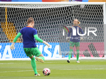 Netherlands goalkeeper Femke Liefting during the FIFA U-20 Women's World Cup Colombia 2024 third-place match between the Netherlands and the...