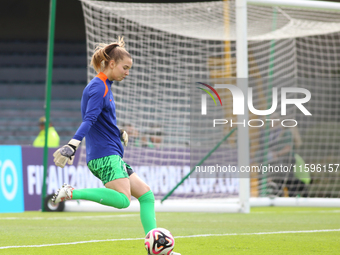 Netherlands goalkeeper Femke Liefting during the FIFA U-20 Women's World Cup Colombia 2024 third-place match between the Netherlands and the...