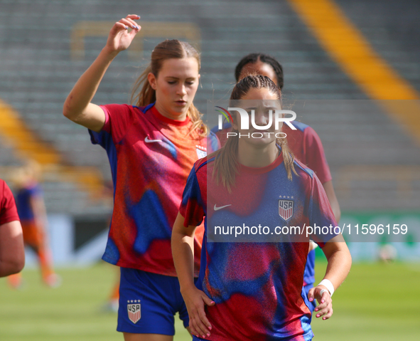 Riley Jackson of the United States during the FIFA U-20 Women's World Cup Colombia 2024 third-place match between the Netherlands and the Un...