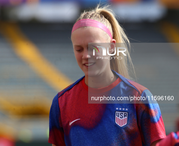 Maddie Dahlien of the United States during the FIFA U-20 Women's World Cup Colombia 2024 third-place match between the Netherlands and the U...