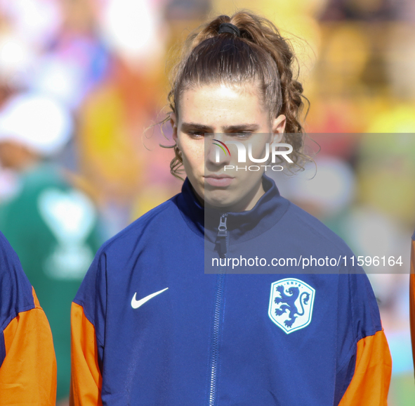 Diana Apollonia Remmers of the Netherlands during the FIFA U-20 Women's World Cup Colombia 2024 third-place match between the Netherlands an...