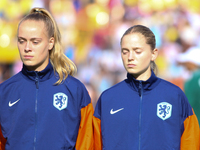 Ilse Anne Wil Kemper and Robine Lacroix of the Netherlands during the FIFA U-20 Women's World Cup Colombia 2024 third-place match between th...