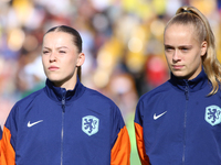 Kealyn Manou Sigrid Thomas and Ilse Anne Wil Kemper of the Netherlands during the FIFA U-20 Women's World Cup Colombia 2024 third-place matc...