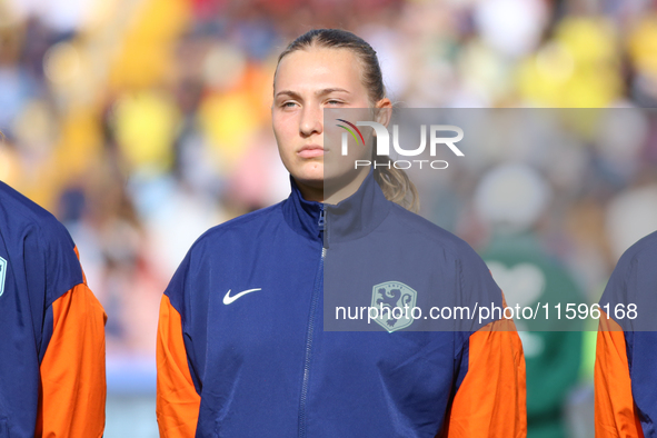 Djoeke de Ridder of the Netherlands during the FIFA U-20 Women's World Cup Colombia 2024 third-place match between the Netherlands and the U...