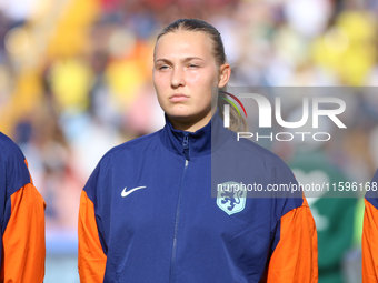 Djoeke de Ridder of the Netherlands during the FIFA U-20 Women's World Cup Colombia 2024 third-place match between the Netherlands and the U...